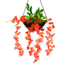 Artificial wisteria in hanging pot (Height : 60  X Width: 30 cm)