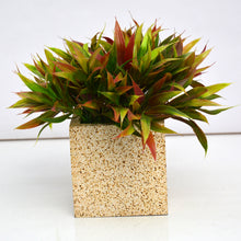 fancymart Artificial Bamboo Leaves Plant in Designer Pot (Height 20 cm)