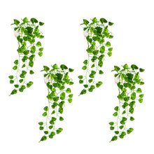 fancymart Artificial Vine Plant Falling with Pot - Natural Touch & Feel | Home & Office Decor | Wall Decor | Small Size Pot | Faux Plants (Size: 45 X 17 X 7 CM) (Green-8)