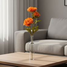 Artificial Flower Stick Common Peony without Pot ( Height : 65cm / Width : 25cm) (Single Stick)