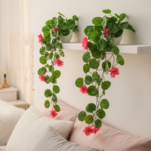 Artificial Flower Vine Plant Falling with Pot : Pack of 2 (Natural Touch & Feel)| Home D‚cor with Small Size Pot |plant hanging for Home Decor | Office Decor | Size 45 X 17 X 7 CM | 8160