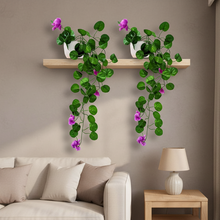 Artificial Flower Vine Plant Falling with Pot : Pack of 2 (Natural Touch & Feel)| Home D‚cor with Small Size Pot |plant hanging for Home Decor | Office Decor | Size 45 X 17 X 7 CM | 8163
