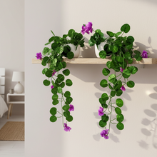 Artificial Flower Vine Plant Falling with Pot : Pack of 2 (Natural Touch & Feel)| Home D‚cor with Small Size Pot |plant hanging for Home Decor | Office Decor | Size 45 X 17 X 7 CM | 8163