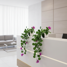 Artificial Flower Vine Plant Falling with Pot : Pack of 2 (Natural Touch & Feel)| Home D‚cor with Small Size Pot |plant hanging for Home Decor | Office Decor | Size 45 X 17 X 7 CM | 8163
