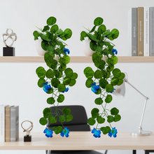 Artificial Flower Vine Plant Falling with Pot : Pack of 2 (Natural Touch & Feel)| Home D‚cor with Small Size Pot |plant hanging for Home Decor | Office Decor | Size 45 X 17 X 7 CM | 8164