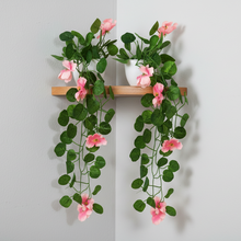 Artificial Flower Vine Plant Falling with Pot : Pack of 2 (Natural Touch & Feel)| Home D‚cor with Small Size Pot |plant hanging for Home Decor | Office Decor | Size 45 X 17 X 7 CM | 8165