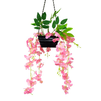 Artificial Wisteria in Boat Hanging Pot (Height : 60 cm)