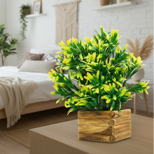 fancymart Artificial Plant Euphorbia in Wooden Pot Perfect Potted Decoration for Home Living Room & Office Spaces Height - 29cm…