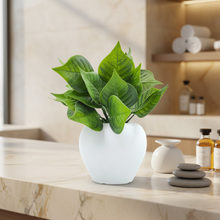Artificial Plant Leaves in Apple Pot (Height 20 cm)