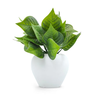 Artificial Plant Leaves in Apple Pot (Height 20 cm)