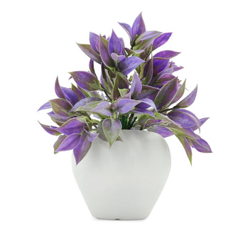 Artificial Plant Leaves in Apple Pot (Height 20 cm)