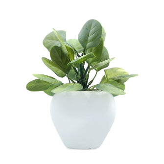 Artificial Plant Leaves in Apple Pot (Height 20 cm)