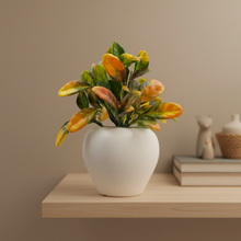 Artificial Plant Leaves in Apple Pot (Height 20 cm)
