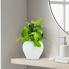 Artificial Plant Leaves in Apple Pot (Height 20 cm)