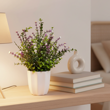 Artificial Plant Hackleberry Leaves in Pot Perfect Potted Decoration for Home Living Room & Office Spaces Height - 30cm