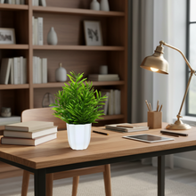 Artificial Plant Bamboo Leaves in Pot Perfect Potted Decoration for Home Living Room & Office Spaces Height - 30cm
