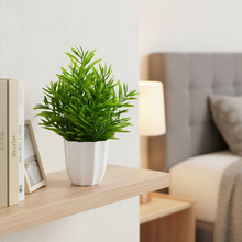 Artificial Plant Bamboo Leaves in Pot Perfect Potted Decoration for Home Living Room & Office Spaces Height - 30cm