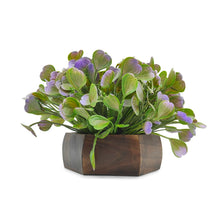 Artificial Waterplant Blue in Hexagon Pot