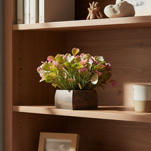 Artificial Waterplant Pink in Hexagon Pot