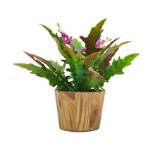 Artficial Flower Arrangement in Wood Pot Design-01