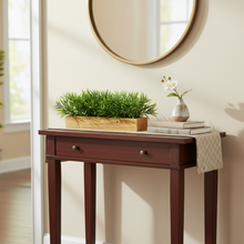 Artificial Plant Mini Bamboo Bunch in Wood Planter, Home and Office Decor Items