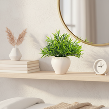 Artificial Mini Bamboo Plant in Pot - 22cm Height - Home & Office Decor Elegant Potted Plant for Tabletop Enhancement"