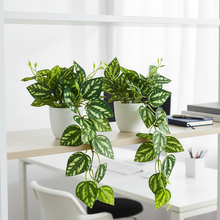 Artificial Plant Leaves Falling in Pot, Home and Office Decor Item for Desk & Wall Shelves