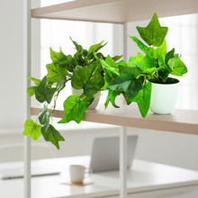 Artificial Plant Common ivy Leaves Falling in Pot, Home and Office Decor Item for Desk & Wall Shelves