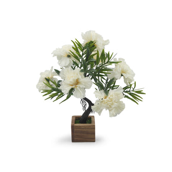 Artificial Flower Tree Bonsai with Wooden Pot for Indoor Home Office D‚cor