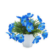 Artificial Flower Blossom in Grass with Pot, Perfect for Home & Office D‚cor