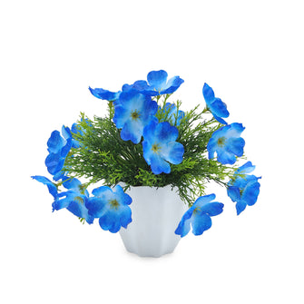 Artificial Flower Blossom in Grass with Pot, Perfect for Home & Office D‚cor