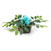 Artficial Flower Leaves Arrangement in Wood Pot (Height 14 cm) Design-01