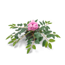 Artficial Flower Leaves Arrangement in Wood Pot (Height 14 cm) Design-05