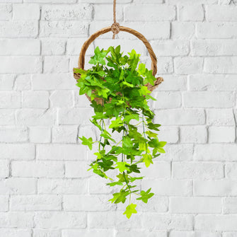 Artificial Plant Leaves Hanging ? Lush Greenery for Home & Office (Pot Not Included)