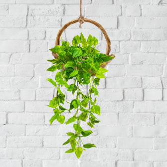 Artificial Plant Leaves Hanging ? Lush Greenery for Home & Office (Pot Not Included)