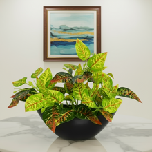 Artificial Leaves Plant in Boat Pot - 18cm Height approx Design-06