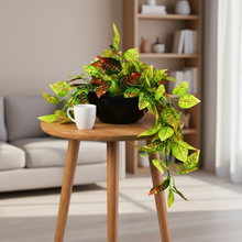 Elegant Artificial Plant Falling Leaves with Pot for Home & Office Decor ? Versatile Potted Plant for Tabletop, Shelves, or Hanging Display