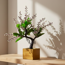 Elegant Artificial Bonsai Tree in Wood Pot ? Perfect Mini Tree for Home & Office D‚cor, Ideal for Tabletops, Shelves, and Study Desks