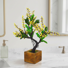 Elegant Artificial Bonsai Tree in Wood Pot ? Perfect Mini Tree for Home & Office D‚cor, Ideal for Tabletops, Shelves, and Study Desks