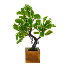 Elegant Artificial Bonsai Tree in Wood Pot ? Perfect Mini Tree for Home & Office D‚cor, Ideal for Tabletops, Shelves, and Study Desks