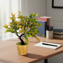 Elegant Artificial Bonsai Tree in Wood Pot ? Perfect Mini Tree for Home & Office D‚cor, Ideal for Tabletops, Shelves, and Study Desks