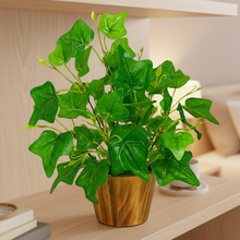 Artificial Plant Leaves in Wooden Pot Perfect Potted Decoration for Home Living Room & Office Spaces D‚cor