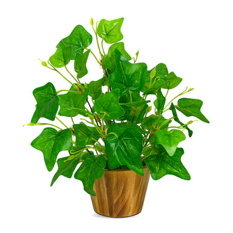 Artificial Plant Leaves in Wooden Pot Perfect Potted Decoration for Home Living Room & Office Spaces D‚cor