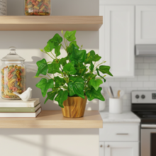 Artificial Plant Leaves in Wooden Pot Perfect Potted Decoration for Home Living Room & Office Spaces D‚cor