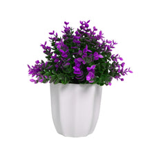 Artificial Plant Hackleberry Purple Bunch in Pot - 22 cm Height