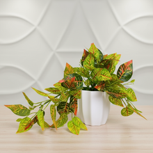 Artificial Real Touch Falling Leaves in Pot - Height 22 cm