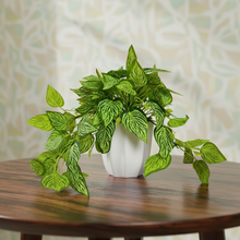 Artificial Real Touch Falling Leaves in Pot - Height 22 cm