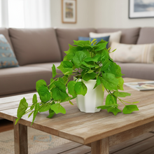 Artificial Real Touch Falling Leaves in Pot - Height 22 cm