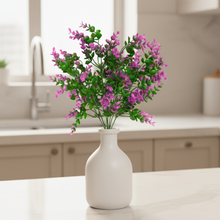 Artificial Hackleberry Leaves Purple Bunch - Height 30 cm