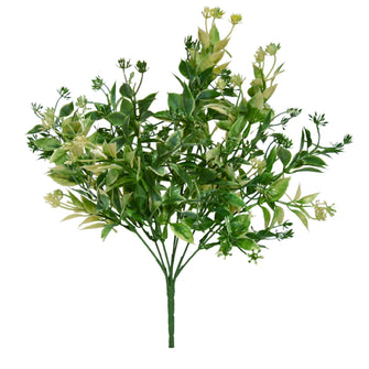 Artificial Shrub Grass White Bunch - Height 30 cm